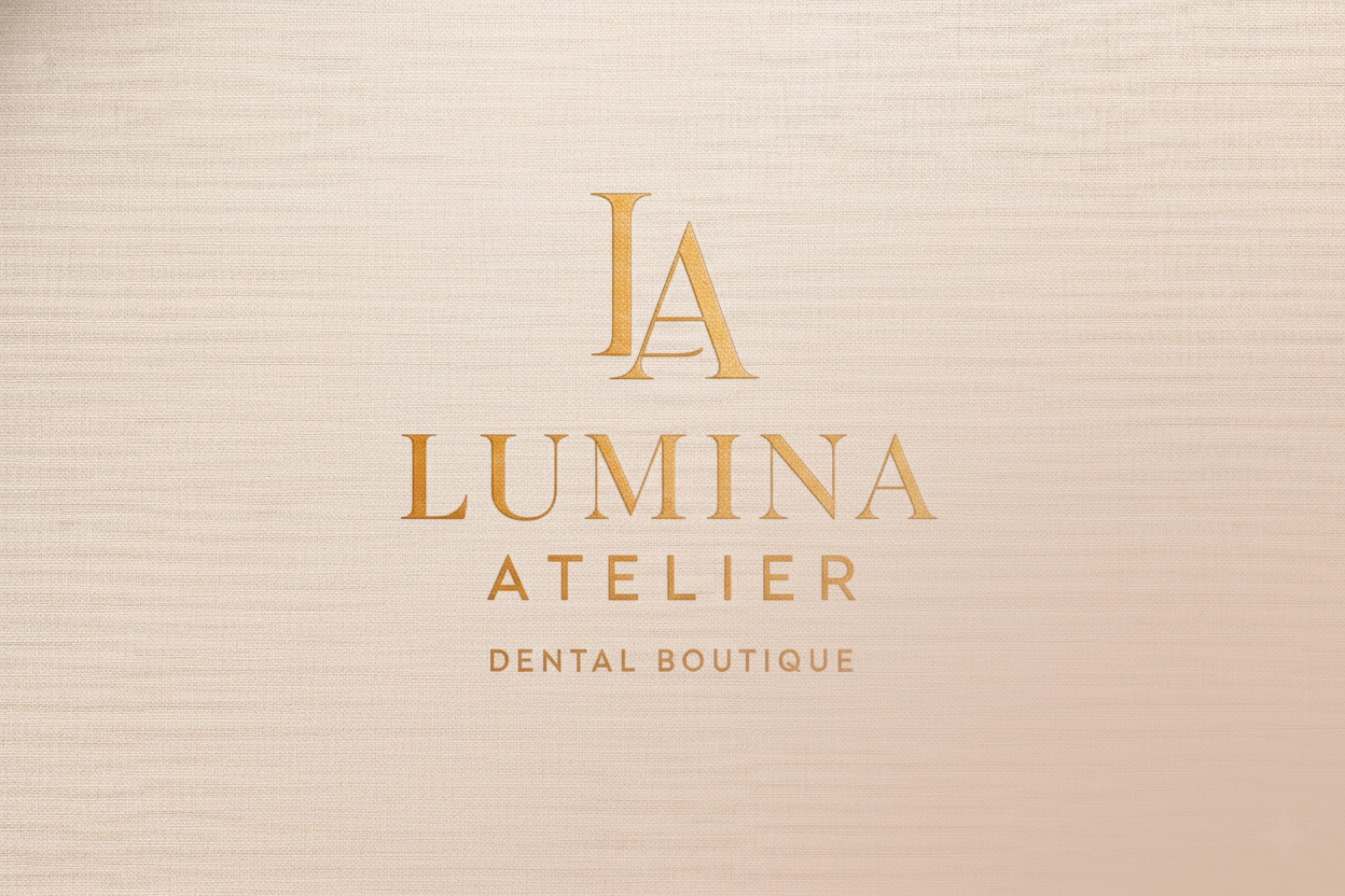 Brand board da identidade visual da Lumina Atelier